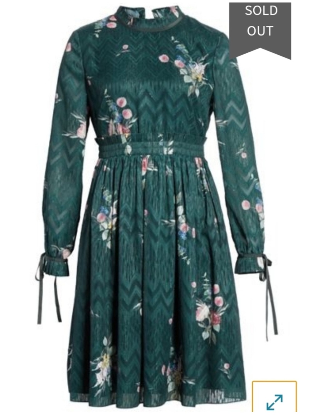 Ted Baker Green Sofiya Floral dress